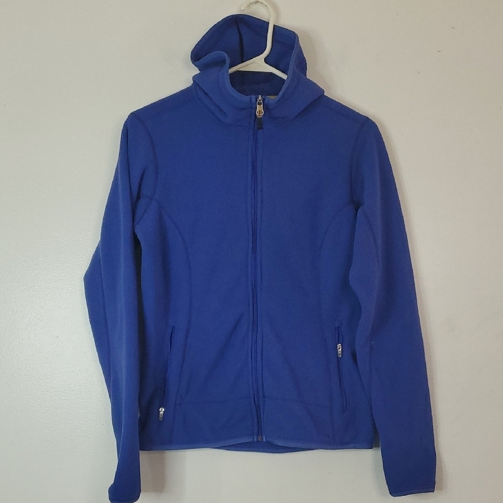Nike ACG Micro-Grid Full Zip Hoodie Size Small Thermo Fit Womens Blue Purple